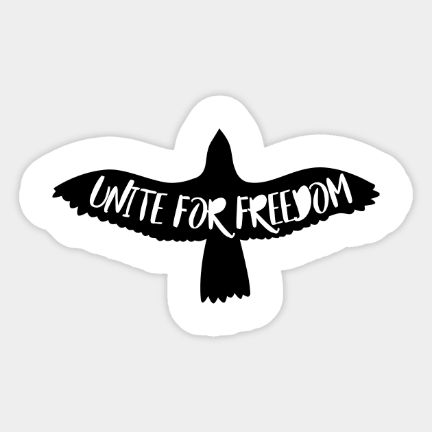 'United For Freedom' Human Trafficking Shirt Sticker by ourwackyhome